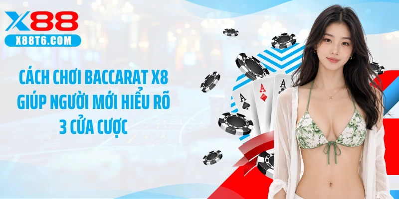 Cách chơi baccarat X8 giúp người mới hiểu rõ 3 cửa cược