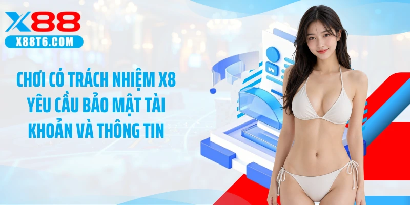 Chơi có trách nhiệm X88 yêu cầu bảo mật tài khoản và thông tin