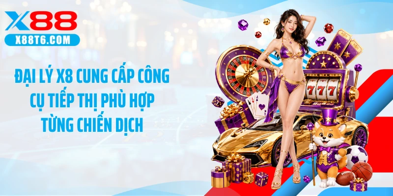 Đại lý X88 cung cấp công cụ tiếp thị phù hợp từng chiến dịch