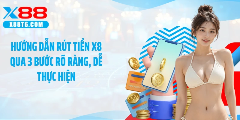 Hướng dẫn rút tiền X88 qua 3 bước rõ ràng, dễ thực hiện